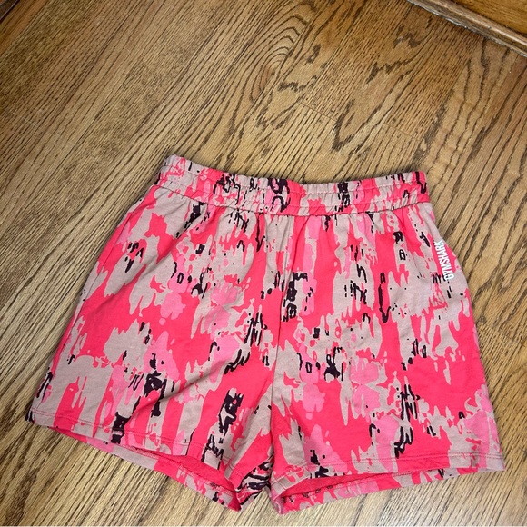 GYMSHARK | Red Pink Camo Jersey Athletic Shorts Size S - Picture 3 of 14